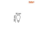 RADIUM filament lamp candle ESSENCE AMBIENTE LUX C22 E14 2,5W 220lm 2400K 300 CRI >80 