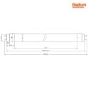 RADIUM LED tube T8 DC-TUBE LED T8 NEO 36 840/G13 DALI controllable, current constant, with splinter protection matt G13 13