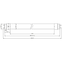 RADIUM LED r�r T8 DC-TUBE LED T8 NEO 36 865/G13 DALI styrbar, konstant str�m, med splinterbeskyttelse mat G13 13
