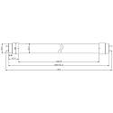 RADIUM LED r�r T8 DC-TUBE LED T8 NEO� 58 840/G13 - 1500MM DALI styrbar, konstant str�m mat G13 24