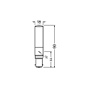 RADIUM LED lyskilde T18 B15D 6,3W 806lm 2700K 320� CRI 80