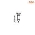 RADIUM LED erstatning for HRL lyskilder HPM HRL125 E27 41W 6000lm 4000K CRI 80-89 