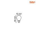RADIUM filament lamp drop ESSENCE DROP D60 827/F switchable matt E14 6,5W 806lm 2700K 330 CRI 80-89 