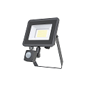 Projekt�rlys STAR 3000/840 BK SENSOR med sensor, vipbar, omskiftelig IP65, sort 