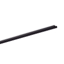 U-profil MEDIUM U-FLAT 27/10.2/B2C2 - 2M flad, overflademonteret version, sort, anodiseret