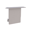 Endekappe til Radium Aluminium Vingeprofil MEDIUM WING, plast, lysegr�