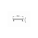 tilbeh�r profil d�ksel COVER MEDIUM F 26/5/C2 - 2M / BLACK mekanisk, skylle, sort 201cm