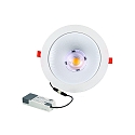 Downlight GLAN S � 207MM Plug&Play stiv, CCT Switch, UGR < 19, multipower IP20, hvid 