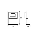 Rutec Feeder VARDAFLEX 1CM - PUSH LOCK-W 2-polet, mat, gennemsigtig