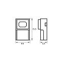 Rutec Feeder VARDAFLEX 0.8CM - PUSH LOCK-W 2-polet, mat, gennemsigtig