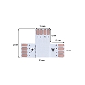 Rutec T/hj�rneplade VARDAFLEX 1CM 4-polet, RGB, kodningsbar, hvid
