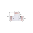 Rutec T/hj�rneplade VARDAFLEX 1.2CM 5-polet, RGBW, kodningsbar, hvid
