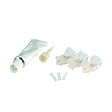 Feeder VARDAFLEX 0.8CM - PUSH s�t med 3, 2-polet, mat, gennemsigtig