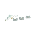 Direkte tilslutning VARDAFLEX 0.8CM s�t med 3, 2-polet, mat, gennemsigtig