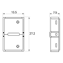 Rutec Direkte tilslutning VARDAFLEX 0.8CM s�t med 3, 2-polet, mat, gennemsigtig