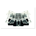 Direkte tilslutning VARDAFLEX 0.8CM - PUSH 2-polet, mat, gennemsigtig