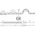 Rutec Fuldt silikoniseret LED-strip VARDAFLEX ECO AC - 50M / 1.7CM omskiftelig hvid