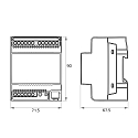 Rutec LED Control unit KNX actuator 12-24V in-line installation multicolour for VARDAflex 4x1 channel 4 addresses, dynamic