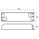 Rutec LED str�mforsyning 12V, 60W