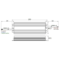 Rutec LED str�mforsyning 24V, 70-199.2W DIM, IP67
