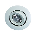 Indbygnings loftlampe MR16 kardanisk drejning IP20, pulverlakeret, hvid