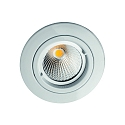 Downlight MR16 rund, stiv IP20, hvid mat