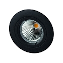 Downlight MR16 rund, stiv IP20, sort mat