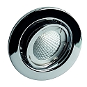 Indbygningslampe MR16 svingbar IP20, chrom