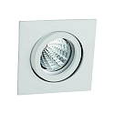 Downlight TULKA firkantet, svingbar IP20, pulverlakeret, hvid mat