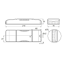 Rutec Projekt LED panel 620X620MM DALI TW DALI styrbar, tunable white, UGR < 19, d�mpbar 38W 4100lm 3000-6000K 120� CRI >80