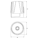 Rutec Projekt LED module CORU-80 POWER with plug, voltage constant 31W 3347lm 2900K 17� CRI 90 dimmable