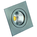 Udend�rs loftlampe CIRDAN COB stiv, firkantet IP55, rustfrit st�l d�mpbar