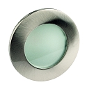 Indbygnings loftlampe CALINA COB rund, stiv IP54, rustfrit st�l b�rstet, opal d�mpbar
