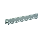 U-profil UP18/12 / 2M, aluminium anodiseret