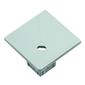 Endkappe EP30/30 firkantet, indbygget version, med mulighed for indf�dning, aluminium