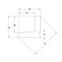 Rutec Projekt skumb�rer PU VOUTE 5X5 / 2M firkantet, hvid