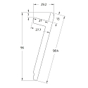 Rutec Projekt skumb�rer PU VOUTE 9.7X2.9 / 2M, hvid