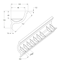 Rutec Projekt skumb�rer PU VOUTE 10.3X10.3 / 2M rund, hvid