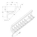 Rutec Projekt skumb�rer PU VOUTE 10.3X10.3 / 2M rund, fleksibel, hvid