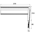 Rutec Projekt hj�rnestik SOCKET PROFILE PFG400 hj�rne udenfor, s�lv