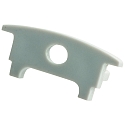 Endkappe COLLAR PROFILE FLAT flad, med kabelhul, gr�