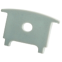 Endkappe COLLAR PROFILE HIGH h�j, med kabelhul, gr�