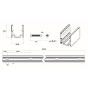 Rutec Projekt Profil VARDAFLEX NEON / PLATIN SVQ/TVQ - 2M, aluminium