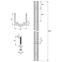 Rutec Projekt Profil VARDAFLEX NEON / PLATIN SVQ/TVQ - 45� TILTED - 2M tilb�jelig, aluminium