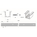 Rutec Projekt Profil i kraveform VARDAFLEX NEON SVQ/TVQ - 2M, aluminium