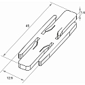 Rutec Projekt Profilforbinder VARDAFLEX PLATIN PIKO, rustfrit st�l