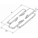 Rutec Projekt Profilforbinder VARDAFLEX PLATIN SVQ/TVQ, rustfrit st�l