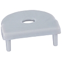 Endkappe PFH405 / PFH408 (COMBINED WITH COVER PFH891) halvrund, med mulighed for indf�dning, med kabelhul, gr�