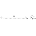 Lysstrimmel VARDAFLEX NINQE PLUS - FRIDGE&FREEZER - 325MM stiv, omskiftelig IP54, hvid  3W 364lm 5800K 120� CRI >80 32.5cm