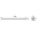 Rutec Projekt Lysstrimmel VARDAFLEX NINQE PLUS - FRIDGE&FREEZER - 1180MM stiv, omskiftelig IP54, hvid  12W 1364lm 5800K 120� CRI >80 118cm